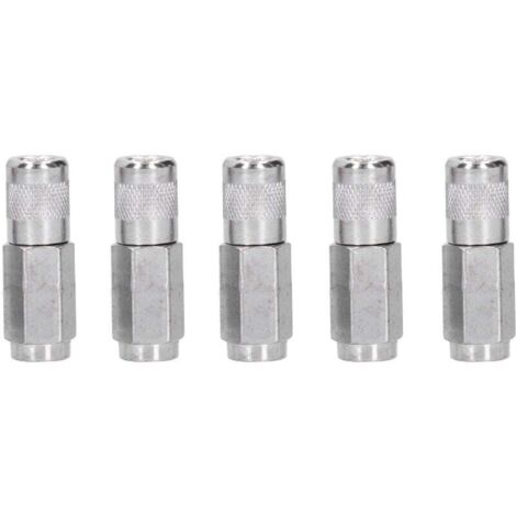 5Pcs Grease Gun Coupler Durable Wear-Resistant Grease Gun Flat Nozzles for Equipment Maintenance Grease Gun Tips MUMU