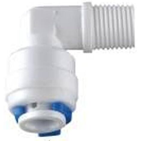 5pcs Hose Tube Reverse Osmosis Aquarium Quick Fitting RO Water Elbow Plastic Pipe Coupling Connector,4042 Hose OD 1/4"×Male Thread 1/8" for RO Water Reverse Pure Reverse Osmosis Filter