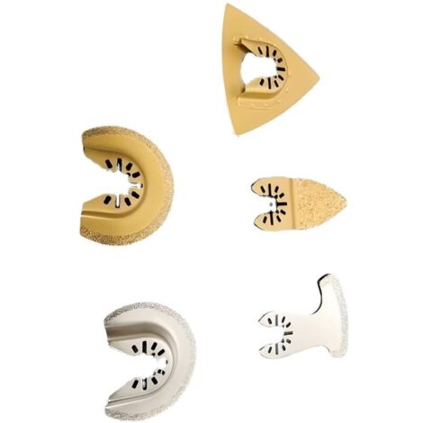 5pcs Lame de scie, d'accessoires pour outil multifonctionnel Multitool, Lame d'outil multifonction