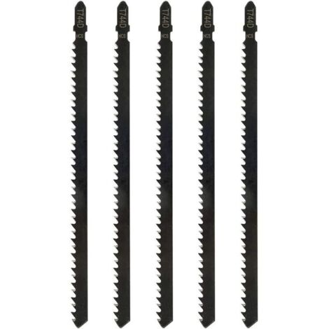 5pcs Lames de Scie Sauteuse T744D 180 mm - Accessoire Professionnel Compatible avec Bosch, Metabo, Scie Sauteuse pour Bois et Métal