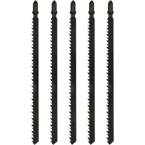 5pcs Lames de Scie Sauteuse T744D Professionnelles de 180 mm pour Scier le Bois et le Métal Accessoire de Scie Sauteuse Compatible avec Bosch, Metabo etc