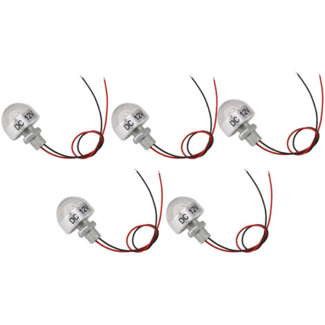 5PCS LED In Ground Well Light DC 12V 1W Mini Embedded Spotlight LED Deck Lamp for Jewel Cabinet Ceiling Stair Landscape