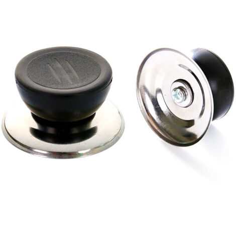 5pcs Lid Knob Pan Lid Knobs Black Universal Replacement Kitchen Utensil Knobs with Screws Handle Spare Knobs for Pan Lid