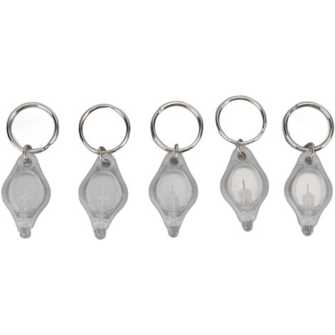 5PCS Mini Lampe Torche LED Portative pour Détection de Bijoux, Lumière Blanche - Accessoire Clé