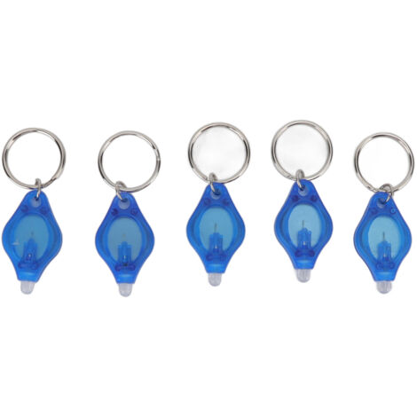 5PCS Mini Lampe Torche LED Portative pour Détection de Bijoux Lumière Bleue Clé