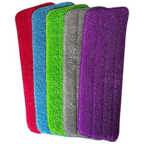 5pcs Mop Remplacement.Housse de Nettoyage de Rechange Mop Remplacement des Tampons.Microfibre de Pulvérisation de Balai pour les Serpillères Spray. 42 14