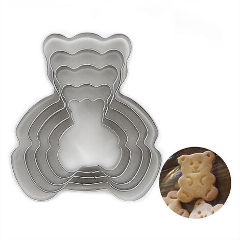 5pcs Moules  Biscuits En Acier Inoxydable, Pour Biscuits Fondants Et Ptisseries, Gadgets Pour La Cuisine Et La Ptisserie