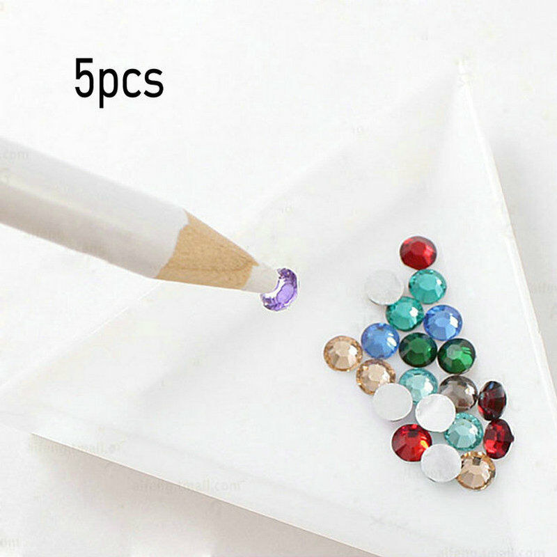 5Pcs Nail Art punteggiatura penna strass gemme