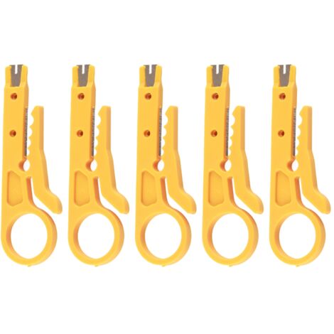 5Pcs Pince à Dénuder Miniature Portable et Durable pour Câbles Réseau CAT5/CAT5e/CAT6, Imprimantes 3D et Tubes PTFE