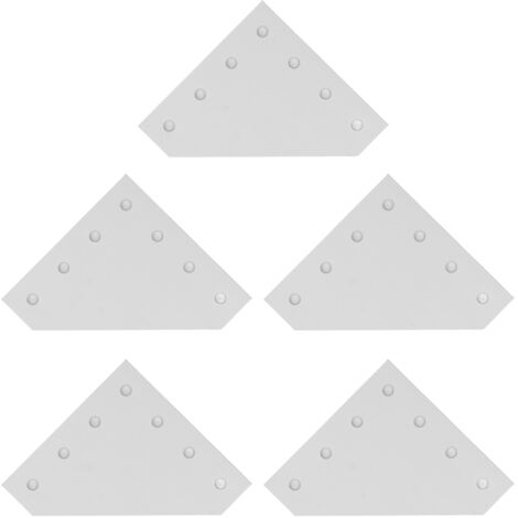 5PCS Plaques de Jonction à Angle Droit 7 Trous en Alliage d'Aluminium 6063 pour Profilé 3030L