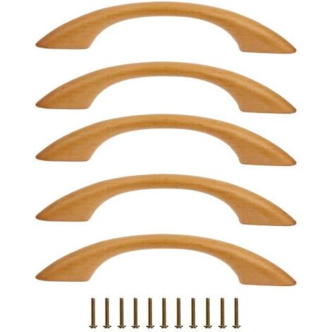 5pcs Poignée de Coquille Vintage, Bouton de Porte, Poignée de Meuble Avec Vis pour Meuble Tiroir Armoire Cuisine Placard