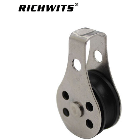 5pcs Poulie en Acier Inoxydable Poulie Marine Poulie de Câble 25mm Poulie de Levage Solide Poulie Pivotante Poulie Poulie pour Canoë Kayak Marine - 5pcs