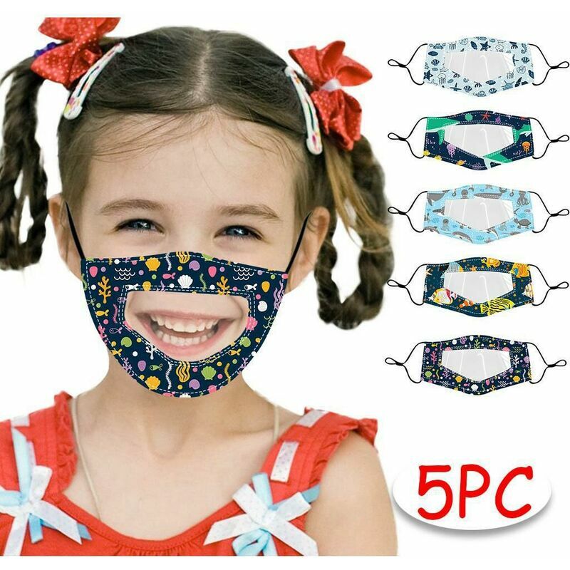 5PCS Riutilizzabile Lavabile Viso Bandane Finestra...