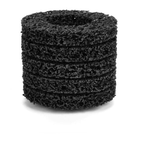 5pcs Roue de Décapage Poly Bande Roue Disque Rouille Propre Qualité Meuleuse Disques d'Angle Noir 100mm 60