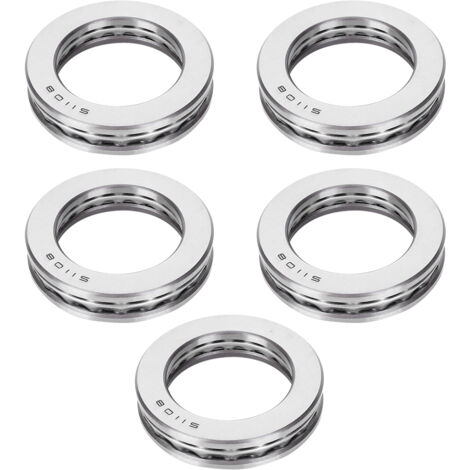 5pcs Roulement à Billes de Poussée Axial 51108, Accessoire Industriel Silencieux pour Équipement