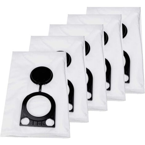 SJQKA 5pcs sacs d'aspirateur pour Bosch GAS 25 STARMIX FBV 25/35, Metabo ASA, ASR，2605411167