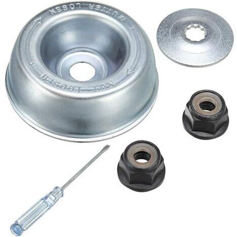 5pcs / Set Pièces et accessoires pour tondeuses pour STIHL FS55 FS56 FS120 FS130 FS130R FS200 FS200R FS250, Haute qualité en métal Lame pour STIHL débroussailleuse Lame Fixation Rempl