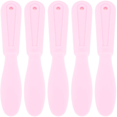 5PCS Spatule à Plâtre Ergonomique Facile à Nettoyer Résistante à l'Usure pour Mélange et Application Rose