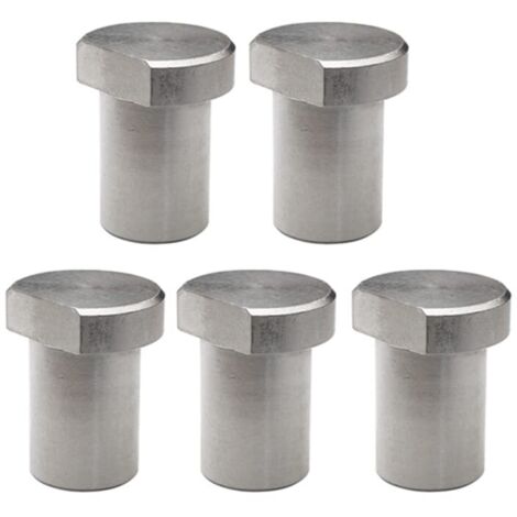 5Pcs Stainless Steel Workbench Dowel Brake Stops Clamp 19mm Woodworking Table Limit Block Workbench Workshop Tools