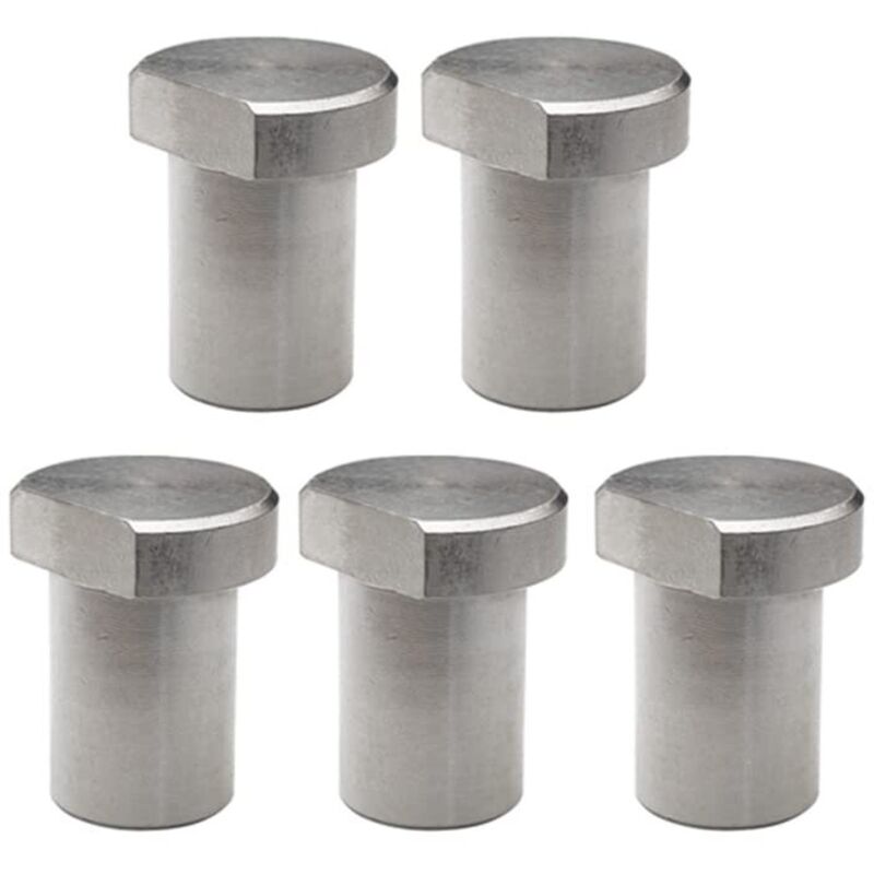 5Pcs Stainless Steel Workbench Peg Brake Stops Quick Release Clamp Woodworking Table Limit Block Woodworking Tool(20mm)