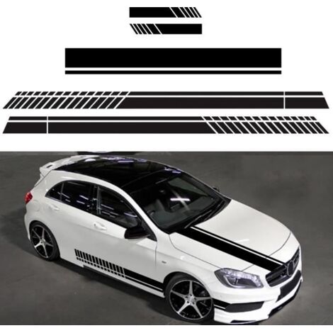 5PCS Sticker Voiture Fleur Autocollant Étanche Amovible Déco Véhicule Couverture de Rayures Blanc