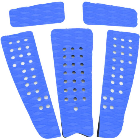 5PCS Tapis antidérapant EVA pour planche de surf, bateau, yacht - Décoration bleue résistante