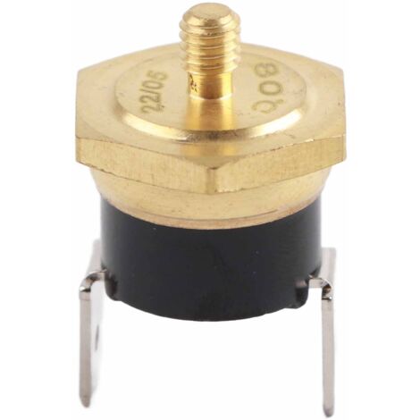 5PCS Thermostat Bimetal KSD301 Fermé Normalement Interrupteur Température Disque à Ressort M4 250V 80℃
