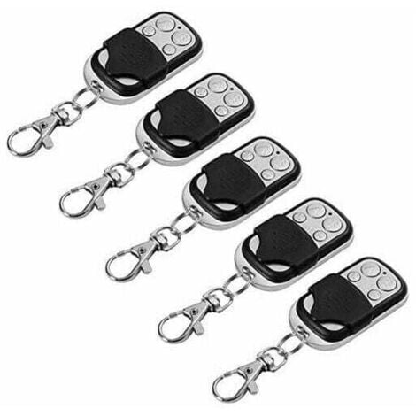 CHOYCLIT 5pcs Universal Remote Control Cloning Electric Gate Garage Door Opener Fob 433mhz Replacement Key Fob