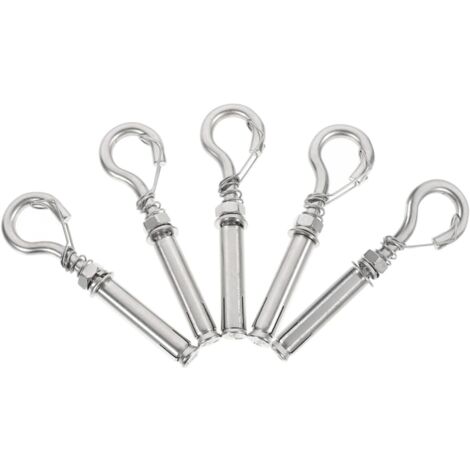 5pièces Vis Expansion Acier Inoxydable Pour Couvercles De Regard Crochets Anti-chute Robustes Avec Anneaux De Levage Pour Fixation Sécurisée