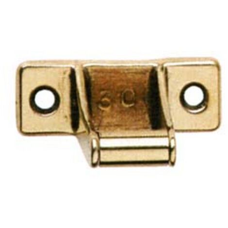 5PZ CAVALLOTTO CON RULLO A PIASTRINA OTTONE LUCIDO - mm.25h.