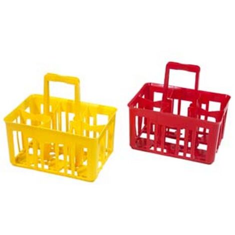 5PZ CESTELLO PORTABOTTIGLIE DA LT.1 6 POSTI - cm.40x30x40h.