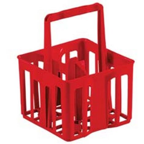 5PZ CESTELLO PORTABOTTIGLIONI DA LT.2 4 POSTI - cm.25x25x32,5h.