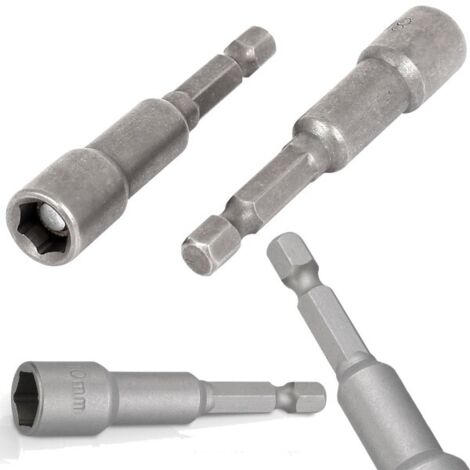 5PZ CHIAVE A BUSSOLA MAGNETICA PER AVVITATORI mm 10 - lunghezza mm 45