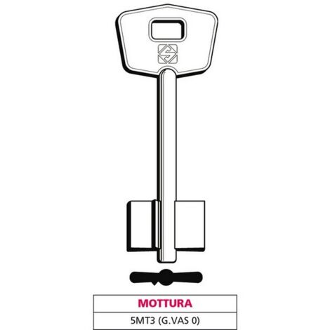5PZ CHIAVE A DOPPIA MAPPA 5MT3 (G. VAS 0) MOTTURA