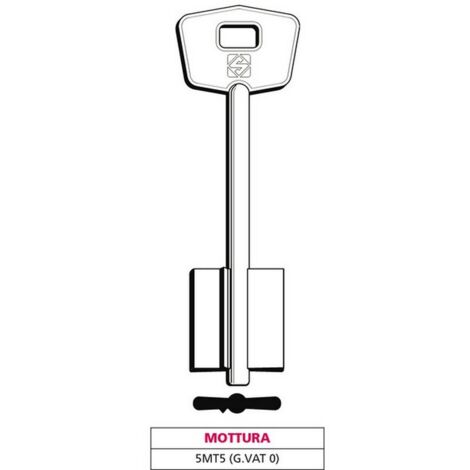 5PZ CHIAVE A DOPPIA MAPPA 5MT5 (G. VAT 0) MOTTURA