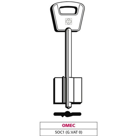 5PZ CHIAVE A DOPPIA MAPPA 5OC1 (G. VAT 0) OMEC