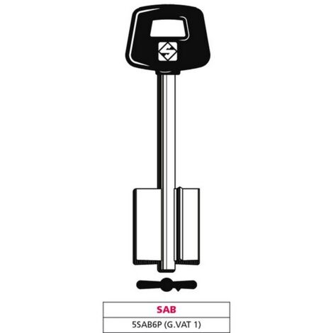 5PZ CHIAVE A DOPPIA MAPPA 5SAB6P (G. VAT 1) SAB