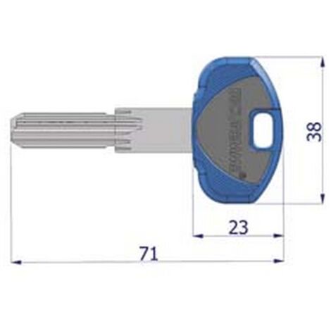 5PZ CHIAVE GREZZA PER CILINDRO EVOK1 - (0K11XNISBOZ)
