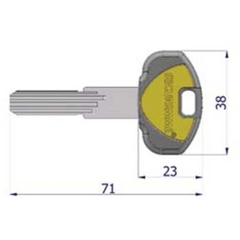 5PZ CHIAVE GREZZA PER CILINDRO K2