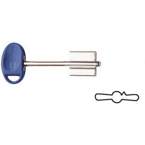 5PZ CHIAVI ORIGINALI MOTTURA DOPPIA MAPPA 92187/5 - (92187BLU5C)