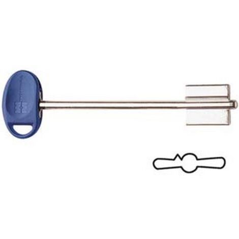 5PZ CHIAVI ORIGINALI MOTTURA DOPPIA MAPPA 92188/4 - (92188BLU4C)