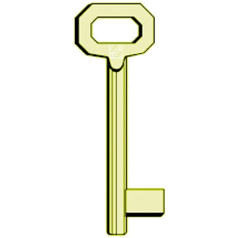 5PZ CHIAVI OTTONATE 'PATENT' 5012 - lunga