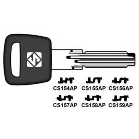5PZ CHIAVI PER CILINDRI CISA 6+7 SPINE PROFILO PIATTO - CS155AP
