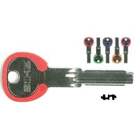 5PZ chiavi punzonate cilindri 6+7 spine cs62dz cs62dz silky 5 colori assortiti