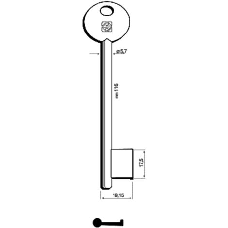 5PZ CHIAVI SILCA PATENT CORNI PARI 6P7D NI