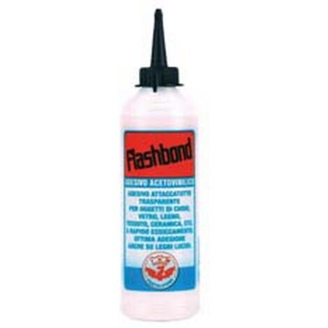 5PZ COLLA ACETOVINILICA SUPER TRAPARENTE FLASHBOND - ml.250