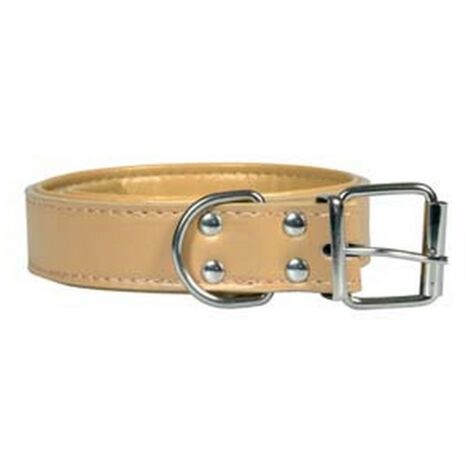 5PZ COLLARE PER CANI FINTO CUOIO IMBOTTITO - cm.46x2