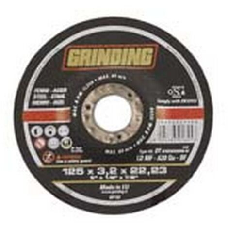 5PZ DISCHI TAGLIO SGROSSO CENTRO DEPRESSO FERRO  MM.115  mm115x4,8