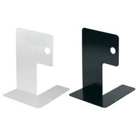 5PZ FERMALIBRO IN ACCIAIO VERNICIATO - mm.155x140x200h. colore nero