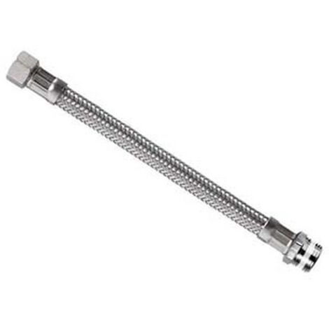 5PZ FLESSIBILE INOX PARIGI M1/2 - F3/8 "FLEXCORE" - M 1/2" F 3/8" cm.20